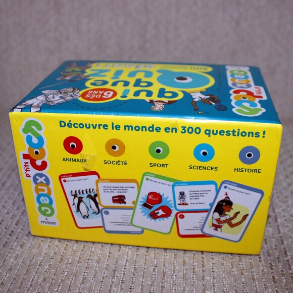 3/$55❤️Qui Que Quiz Géant! French kids card game Éditions Milan Pascal Prévot - Picture 7 of 10